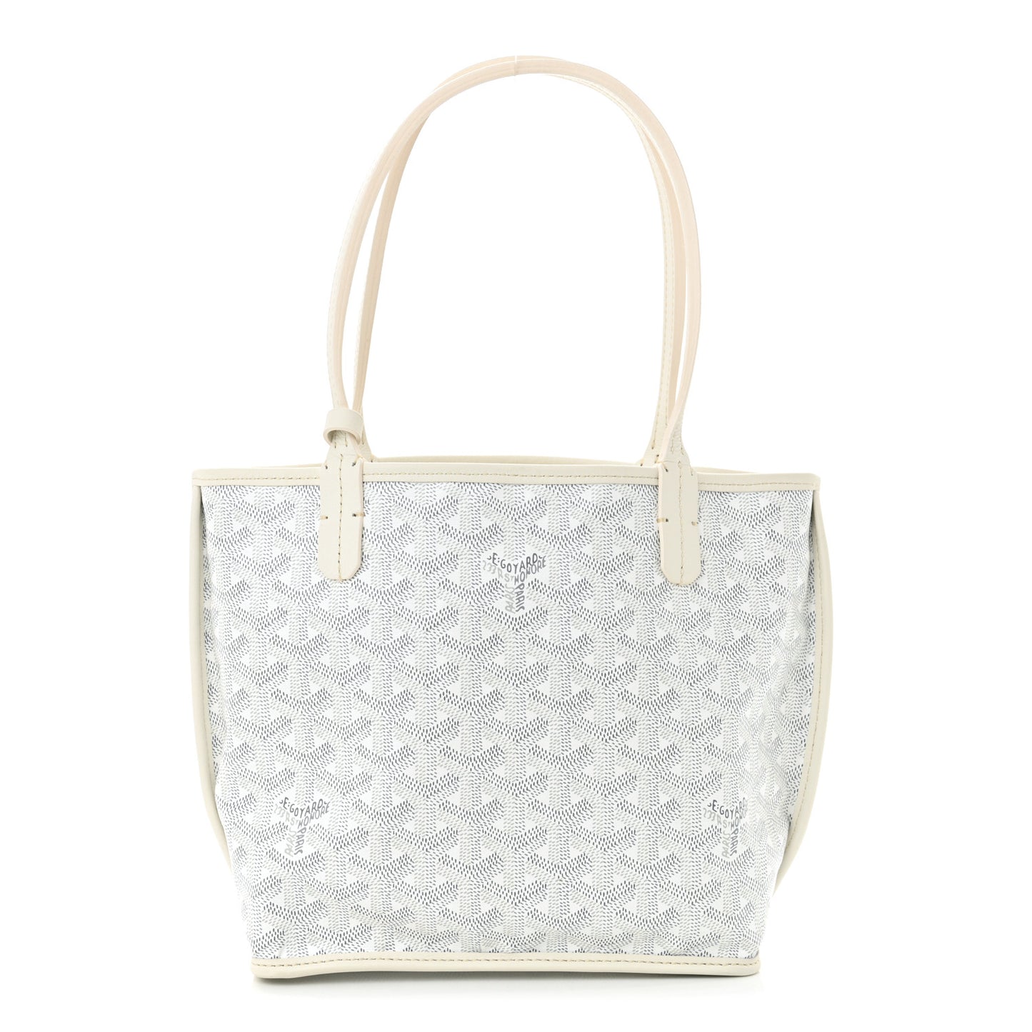 Goyardine Reversible Mini Anjou White