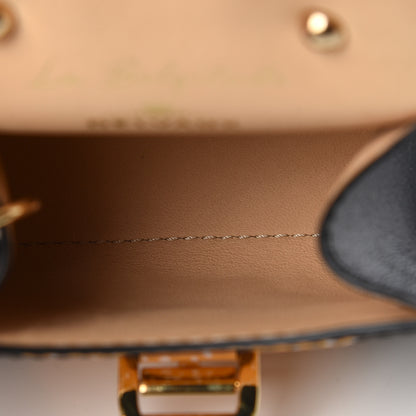 Delvaux Calfskin Print Mini Brillant Bag Charm Black Multicolor 4 of 5