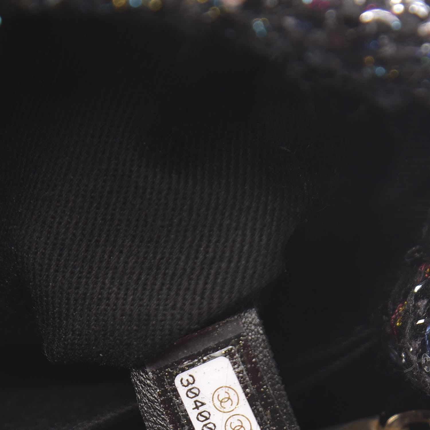 Chanel Tweed Sequin Mini Coco Handle Flap Black 7 of 11