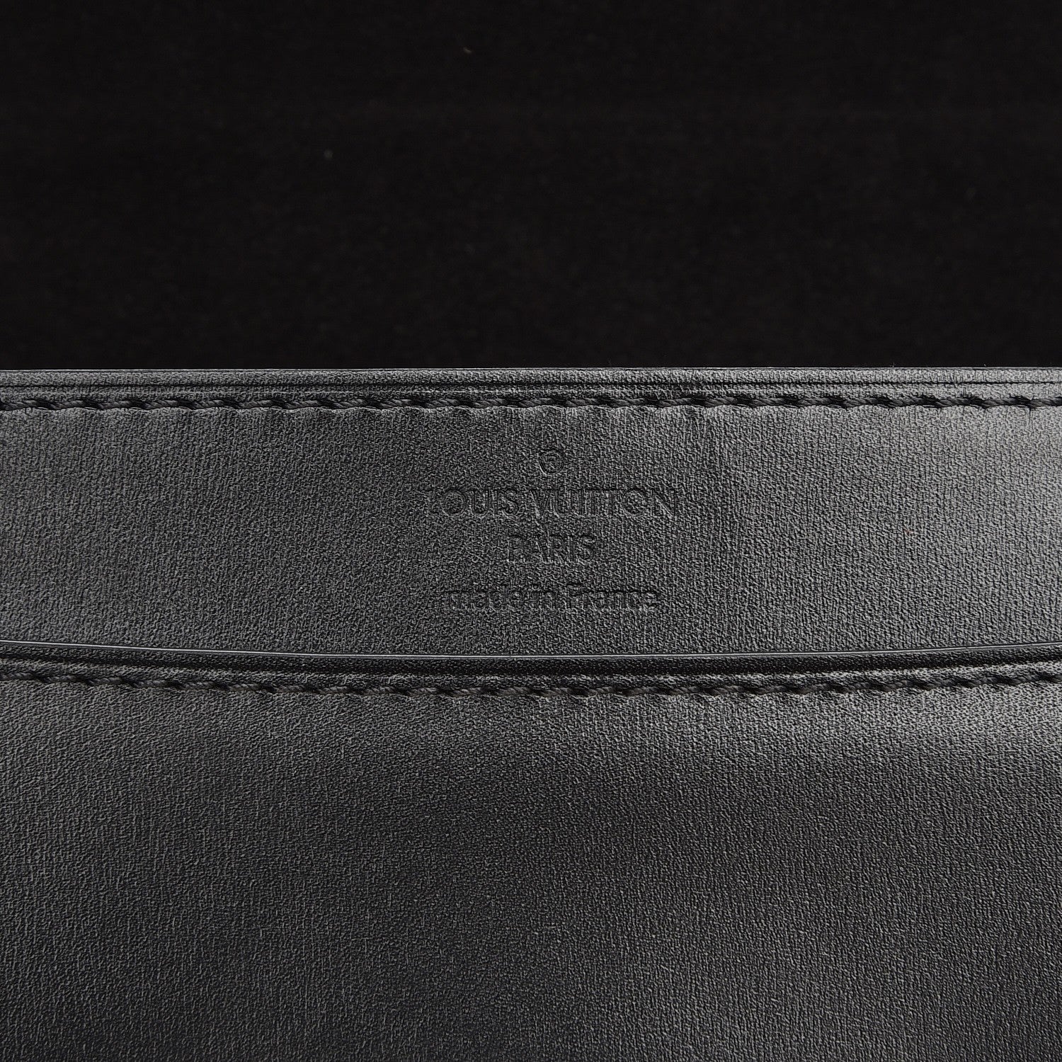 Louis Vuitton Calfskin Chain Louise GM Black 6 of 8