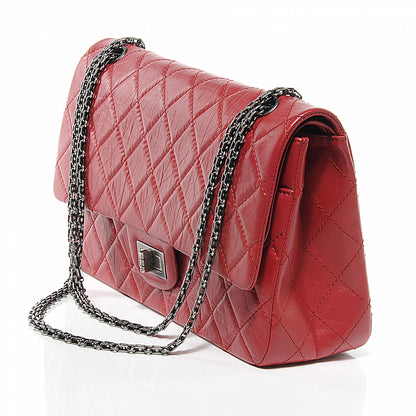 Chanel Aged Calfskin Quilted 2.55 Reissue 227 Flap Red 6 of 8