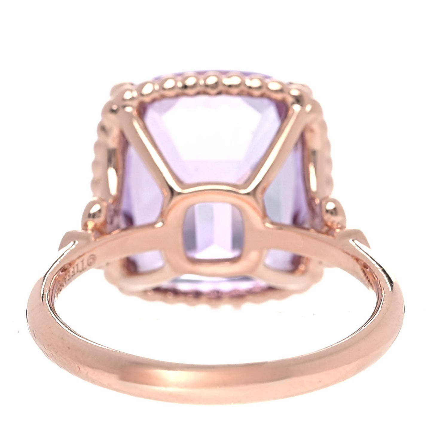 18K Rose Gold Diamond Amethyst Sparklers Cocktail Ring 52 6