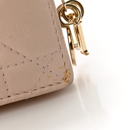 Christian Dior Lambskin Cannage Lady Dior 5-Gusset Card Holder Light Pink 9 of 14