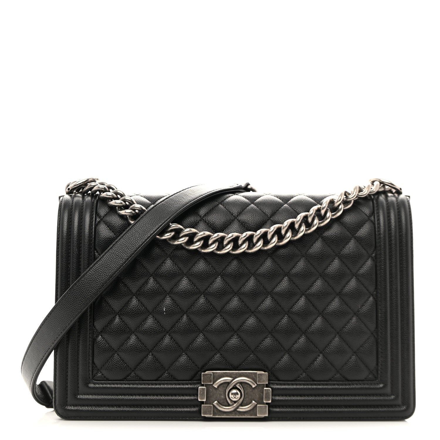 Chanel Caviar Quilted New Medium Boy Flap Black 1 of 14
