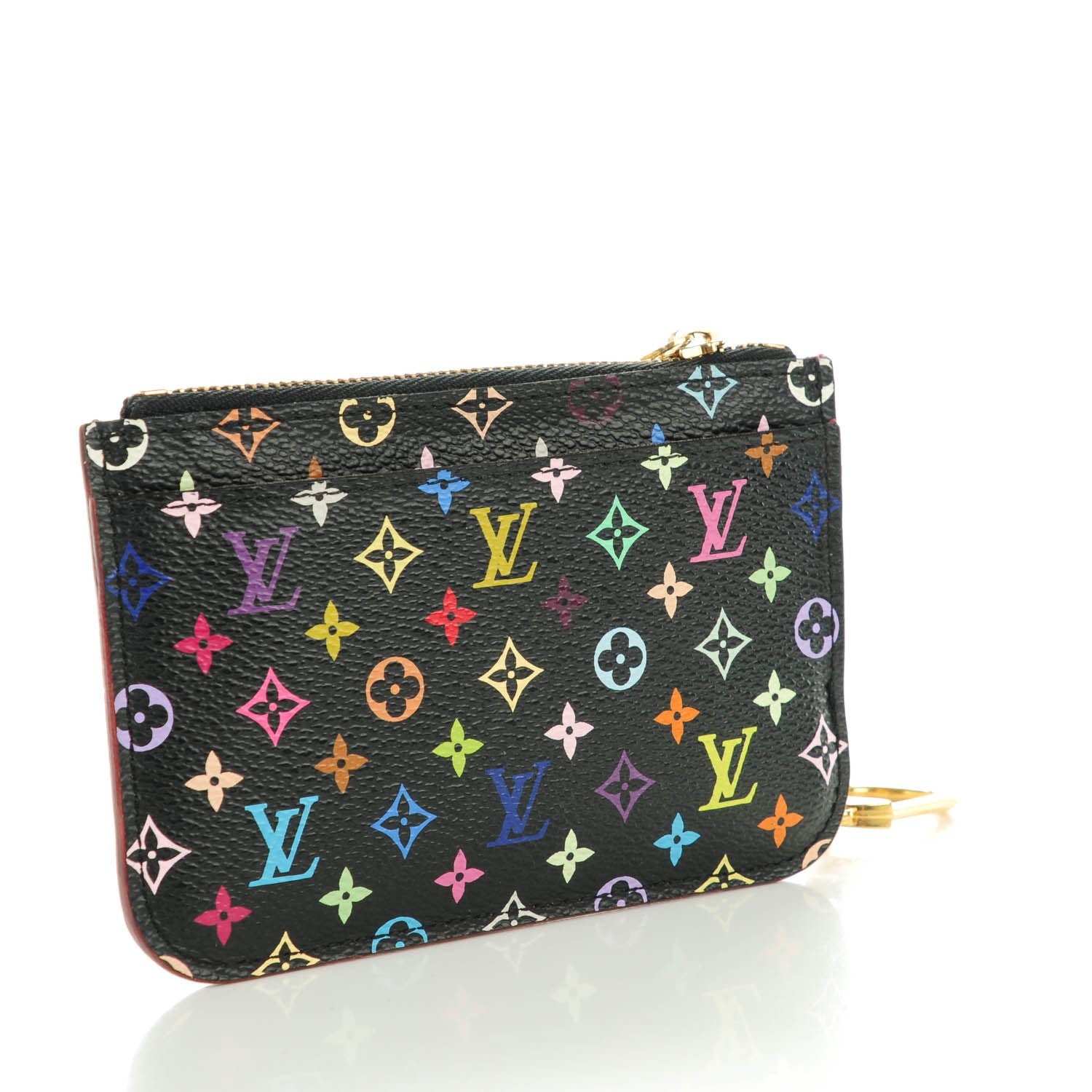 Louis Vuitton Monogram Multicolor Key Pouch Black Grenade 3 of 7