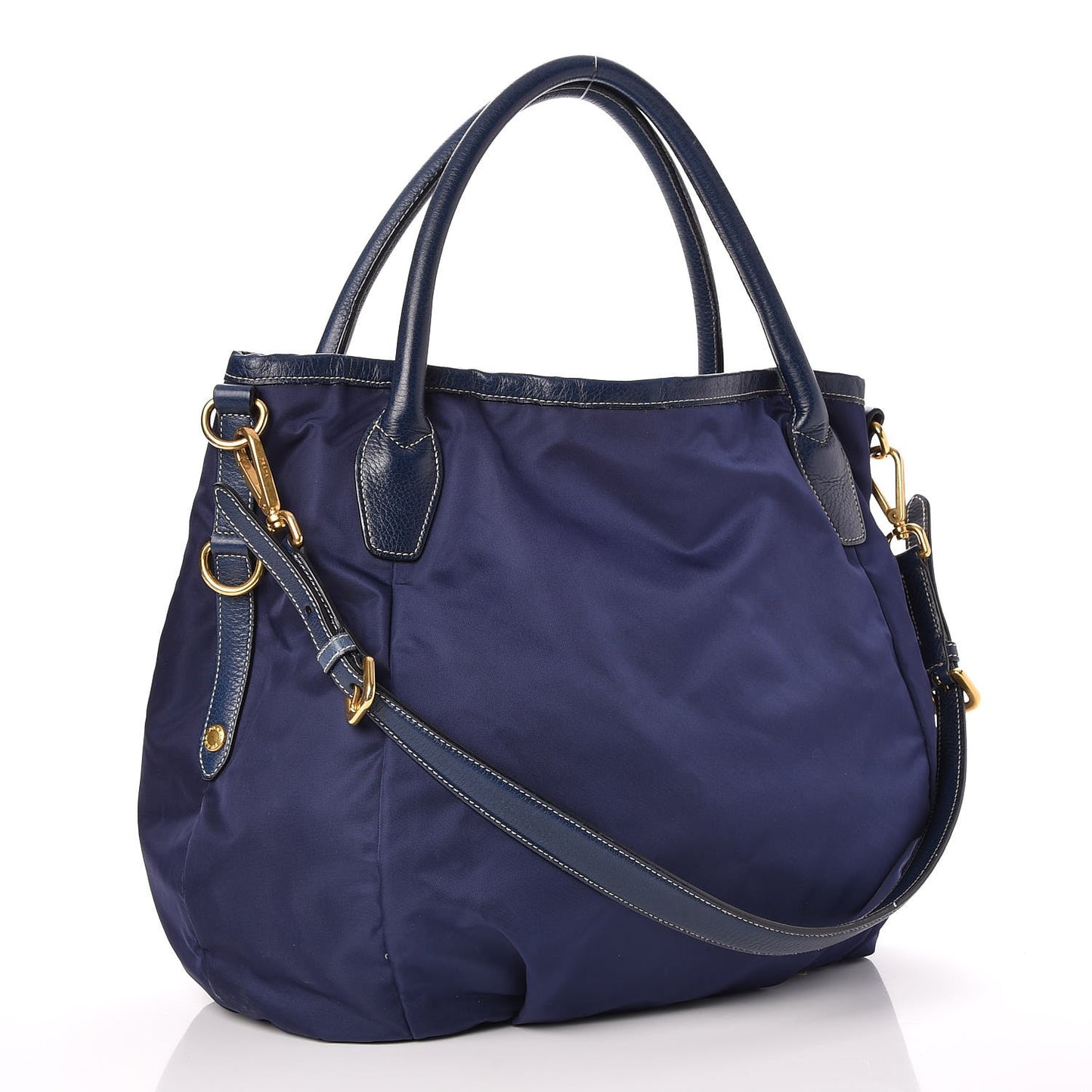 Tessuto Nylon Vitello Daino Tote Baltico