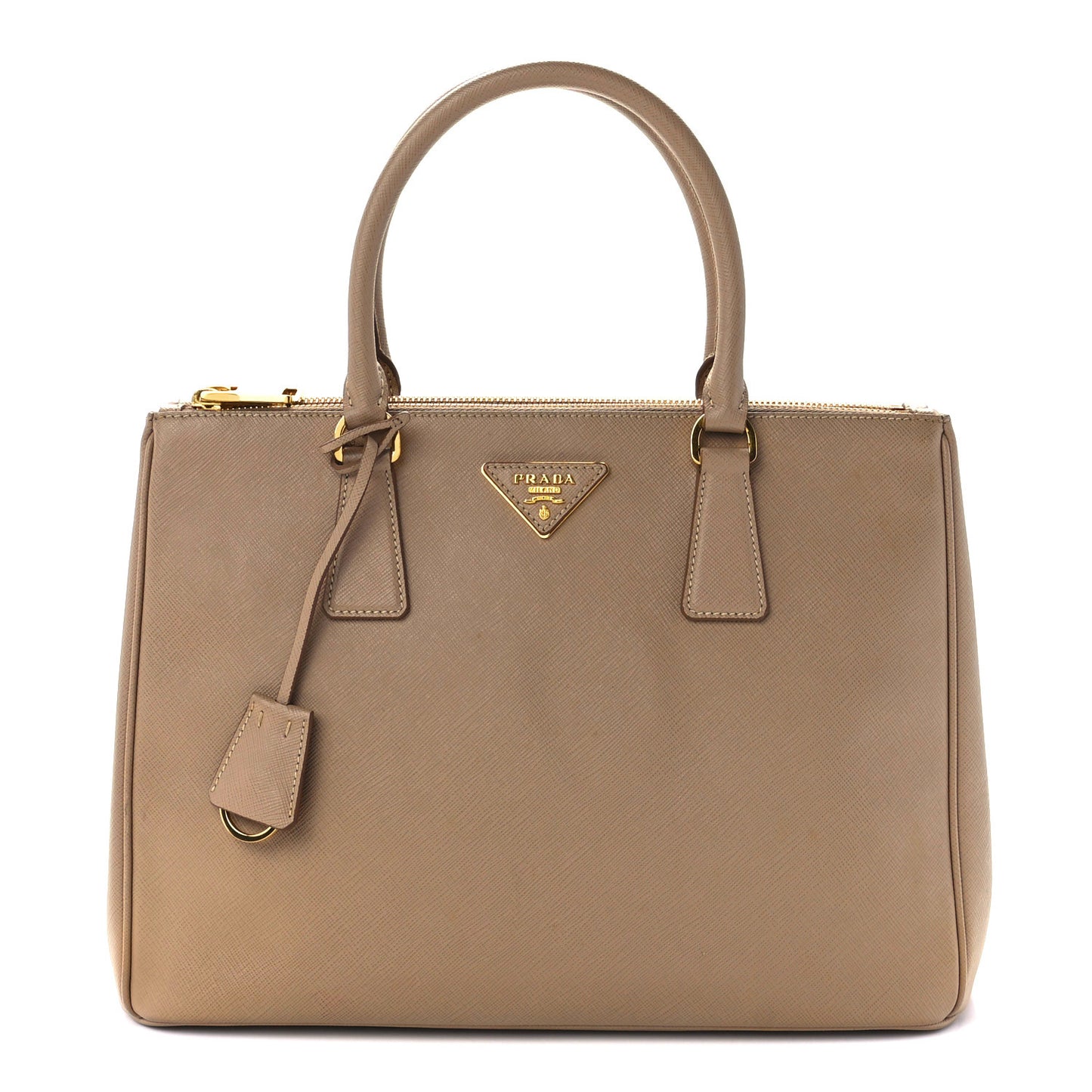 Saffiano Medium Galleria Double Zip Tote Cammeo