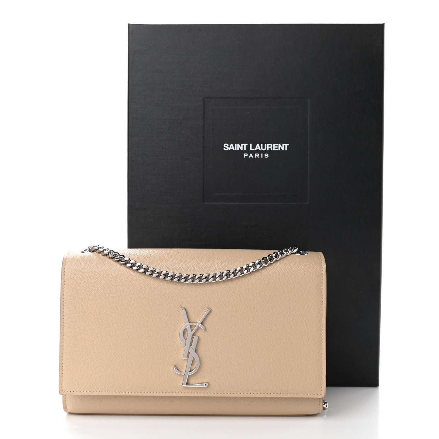 Grain De Poudre Medium Monogram Kate Satchel Nude Powder