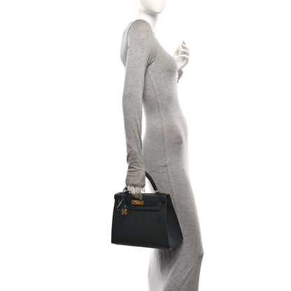 Hermes Epsom Kelly Sellier 28 Black 2 of 14