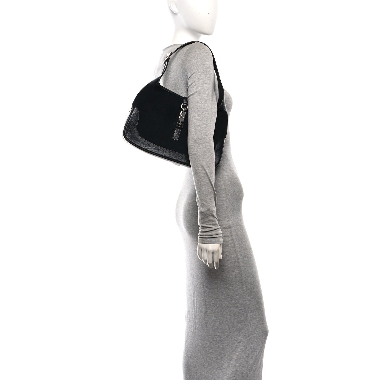 Felt Jackie O Hobo Black