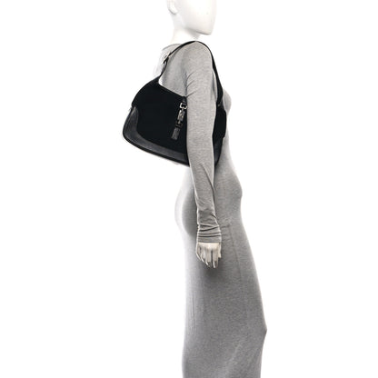 Gucci Felt Jackie O Hobo Black 2 of 10