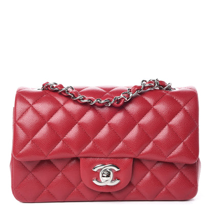Chanel Caviar Quilted Mini Rectangular Flap Pink 1 of 10