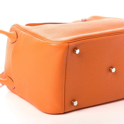 Hermes Taurillon Clemence Lindy 30 Orange 7 of 9