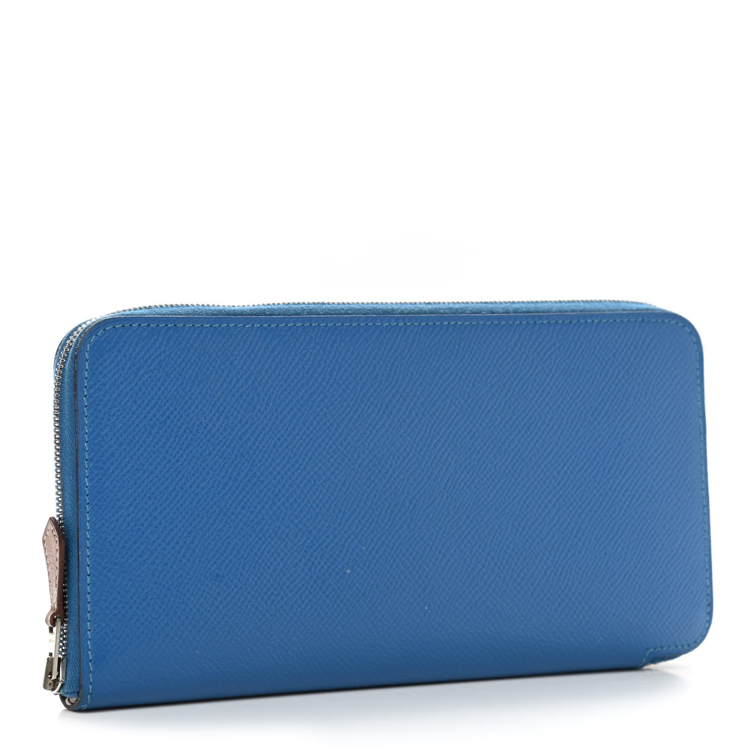 Hermes Epsom Silk'In Wallet Bleu Paradis 3 of 12