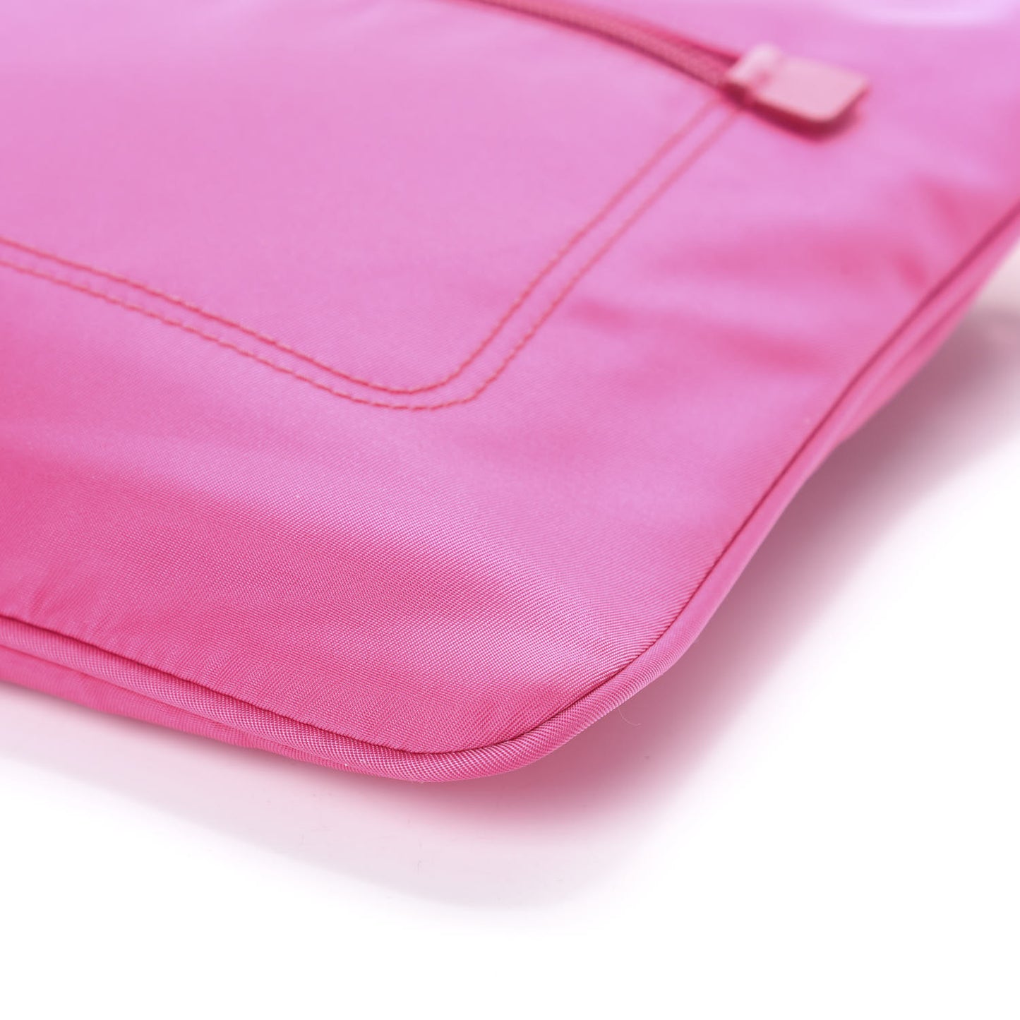 Nylon Vela Flat Messenger Bag Fuxia