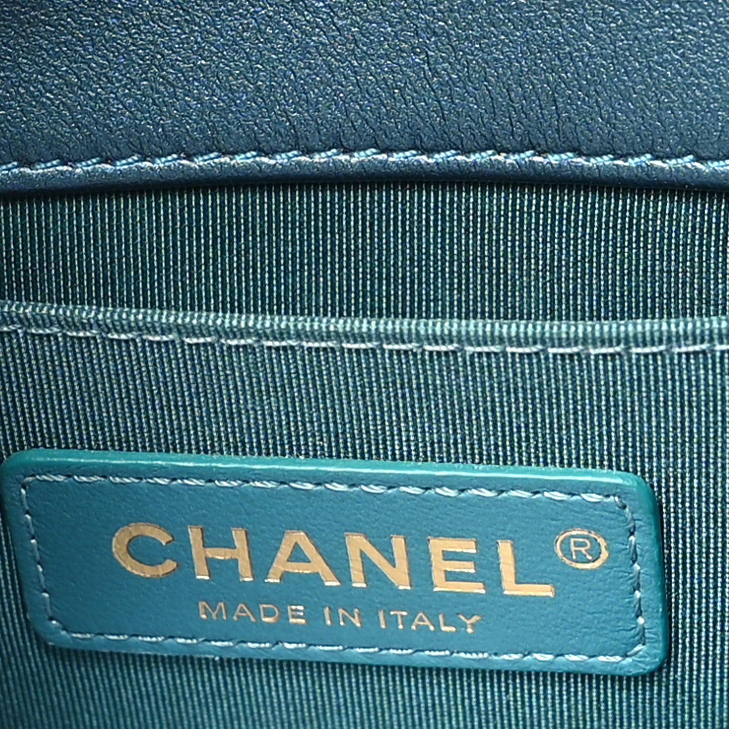 Chanel Metallic Calfskin Quilted Small Boy Flap Blue 6 of 10
