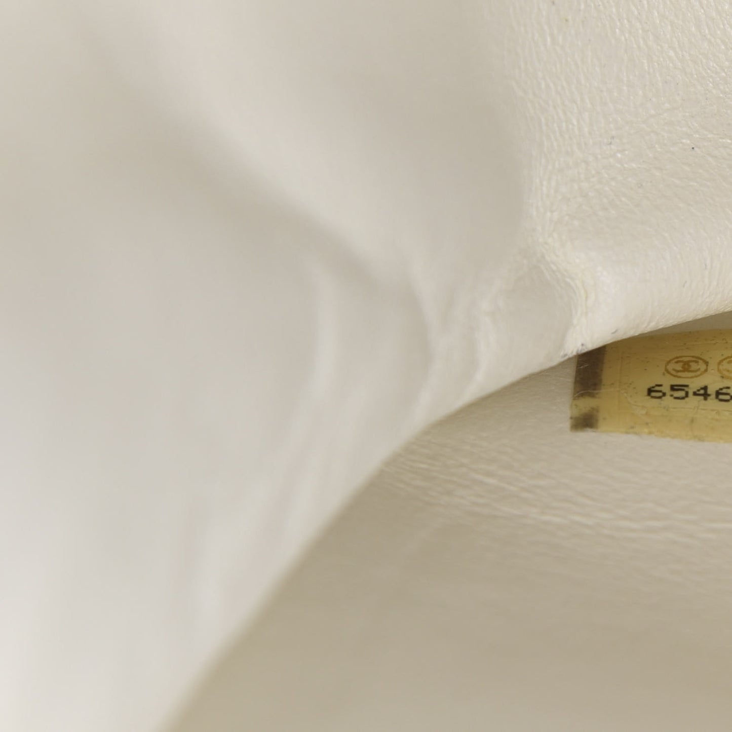 Lambskin Patent Chocolate Bar Flap White Black