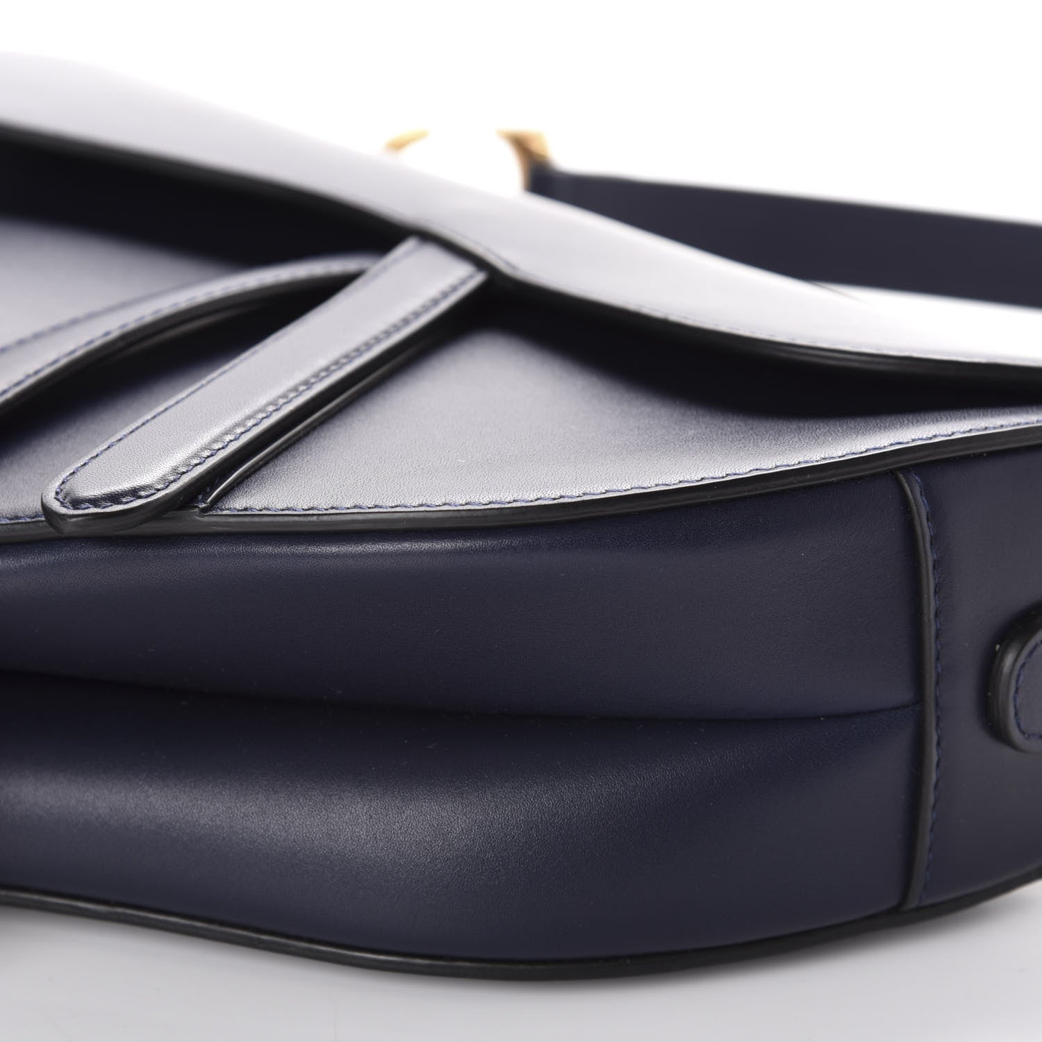 Christian Dior Calfskin Saddle Bag Indigo Blue 7 of 11