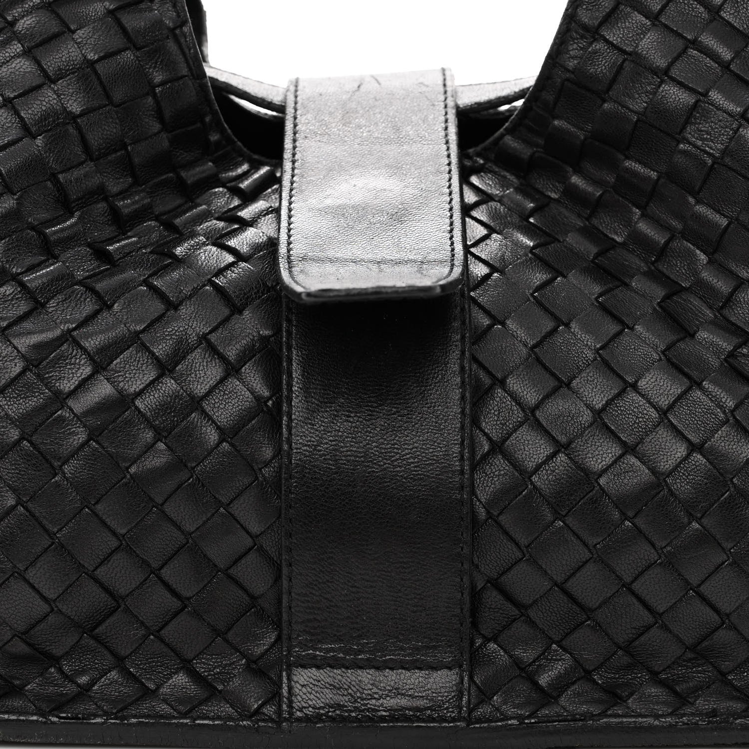Bottega Veneta Nappa Intrecciato Shoulder Bag Black 9 of 14