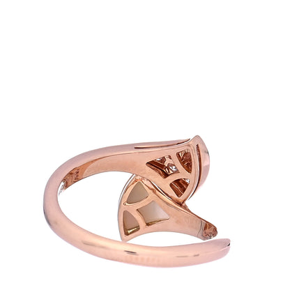 Bulgari 18K Rose Gold Diamond Mother of Pearl Divas' Dream Ring 48 4.5 3 of 6