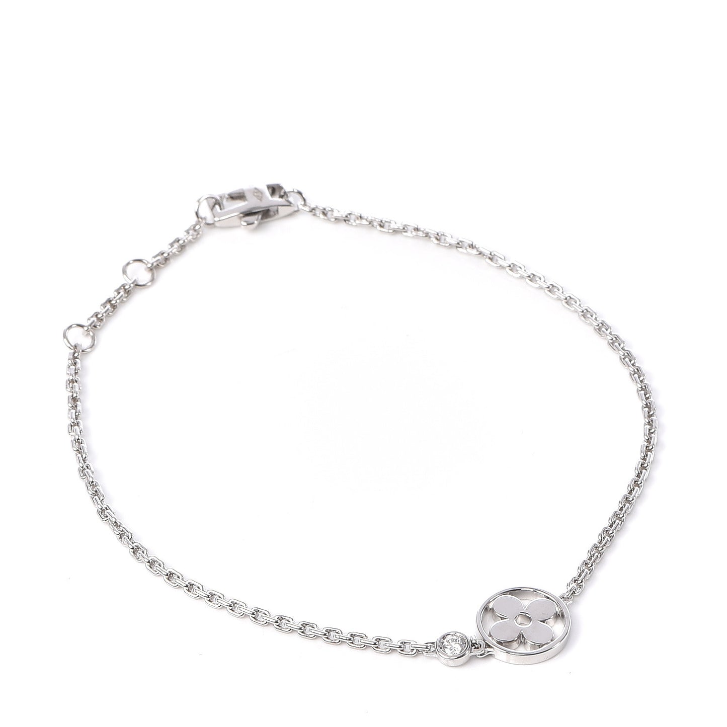 18K White Gold Diamond Idylle Blossom Bracelet