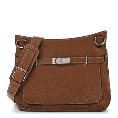 Hermes Taurillon Clemence Jypsiere 31 Gold 1 of 12