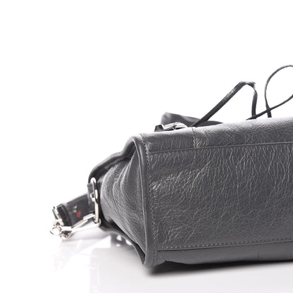 Balenciaga Agneau Classic Silver Hardware S City Graffiti Logo Strap Gris Fossile 5 of 9