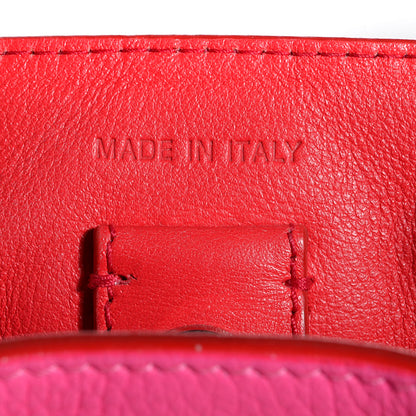 Christian Dior Calfskin Small Diorissimo Tote Fuchsia 6 of 8