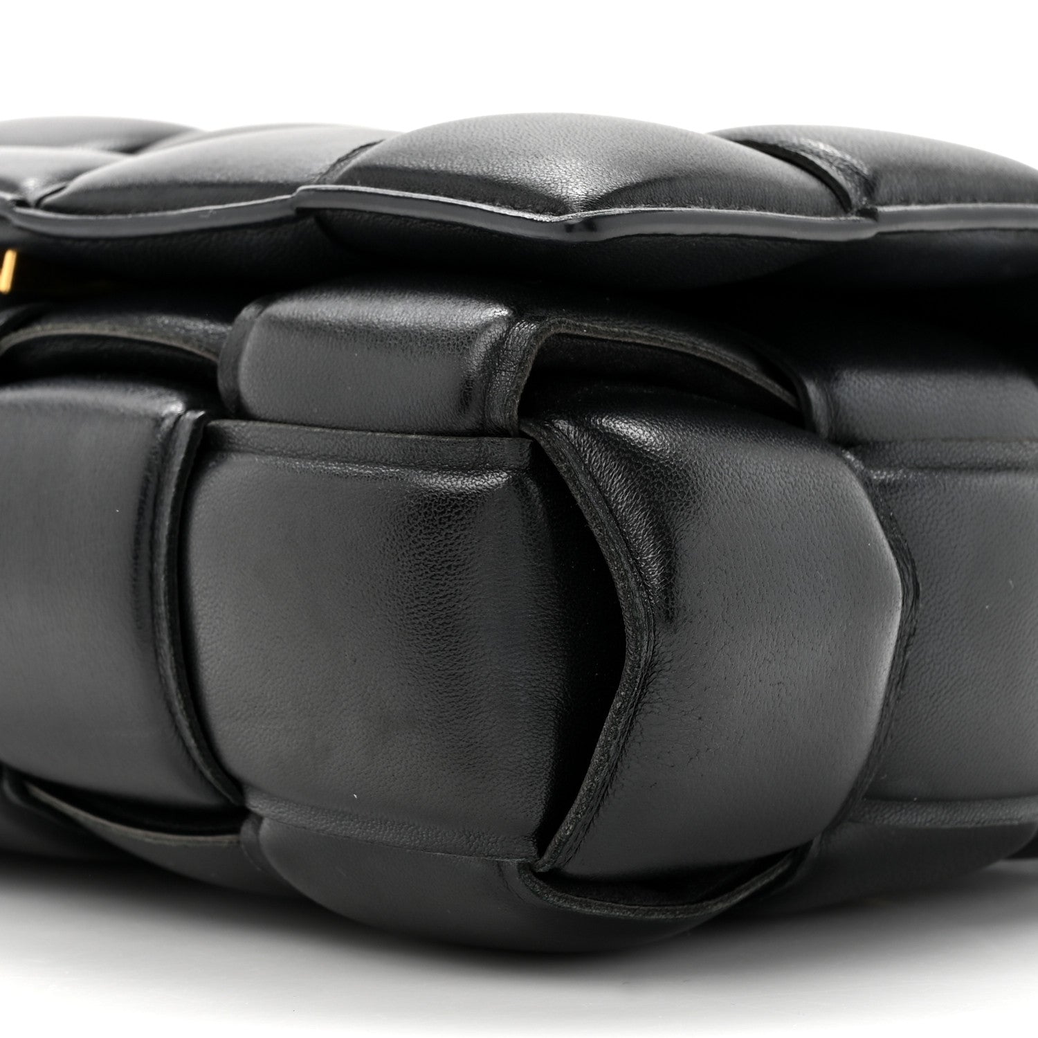 Bottega Veneta Nappa Maxi Intreccio Padded Cassette Crossbody Bag Black 9 of 12