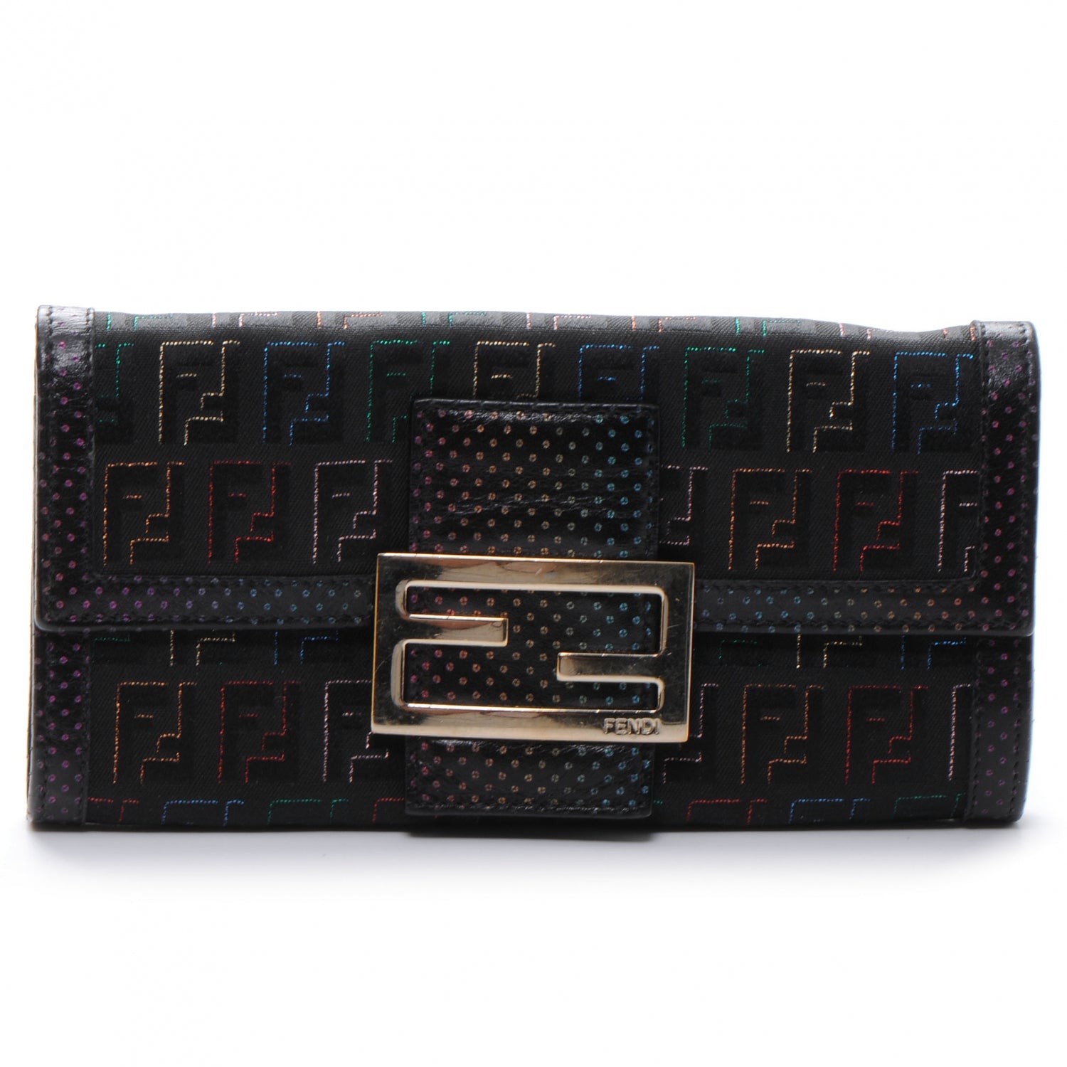 Fendi Zucchino Continental Wallet Multicolor 1 of 10