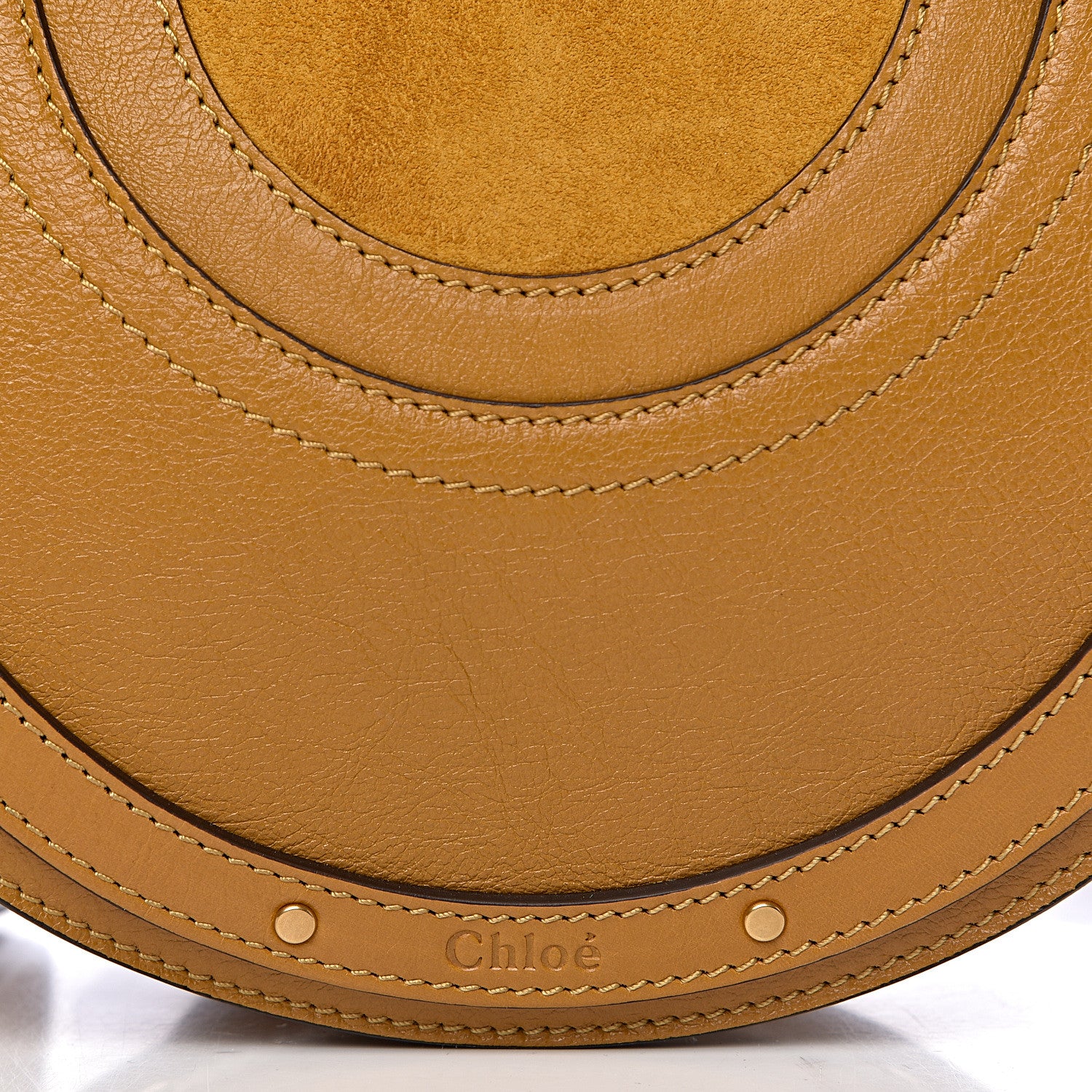 Chloe Calfskin Suede Small Pixie Bag Mustard Brown 7 of 10