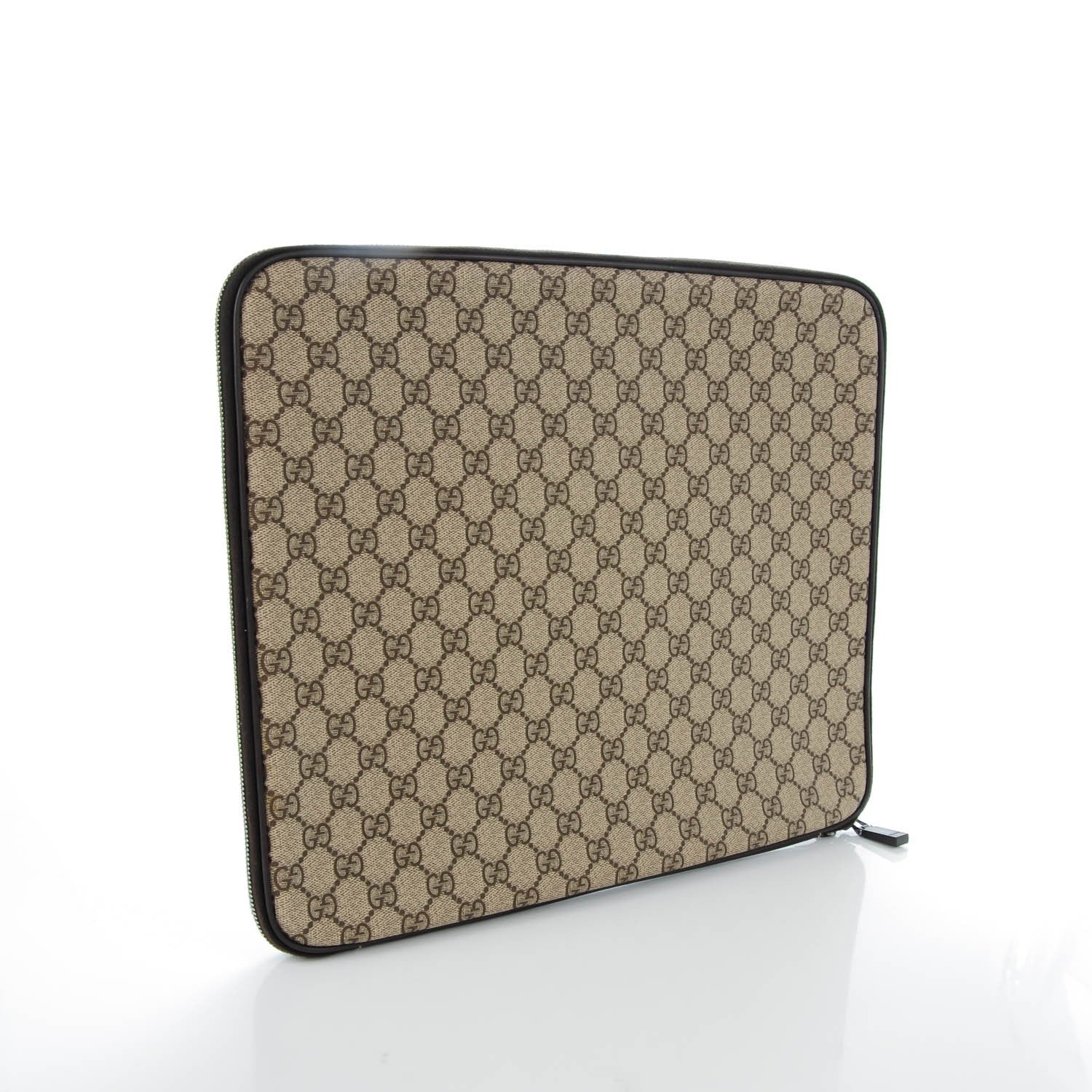 Gucci GG Plus Monogram Medium Interlocking G Laptop Case Dark Brown 3 of 8