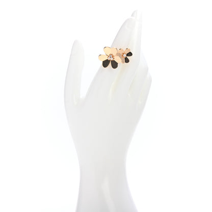 Van Cleef & Arpels 18K Yellow Gold Diamond Frivole Between The Finger Ring 48 4.5 2 of 6