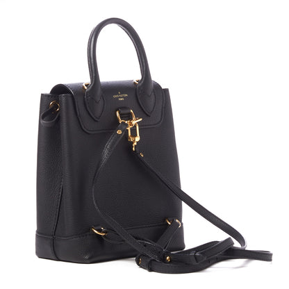 Louis Vuitton Calfskin Lockme Mini Backpack Black 2 of 9