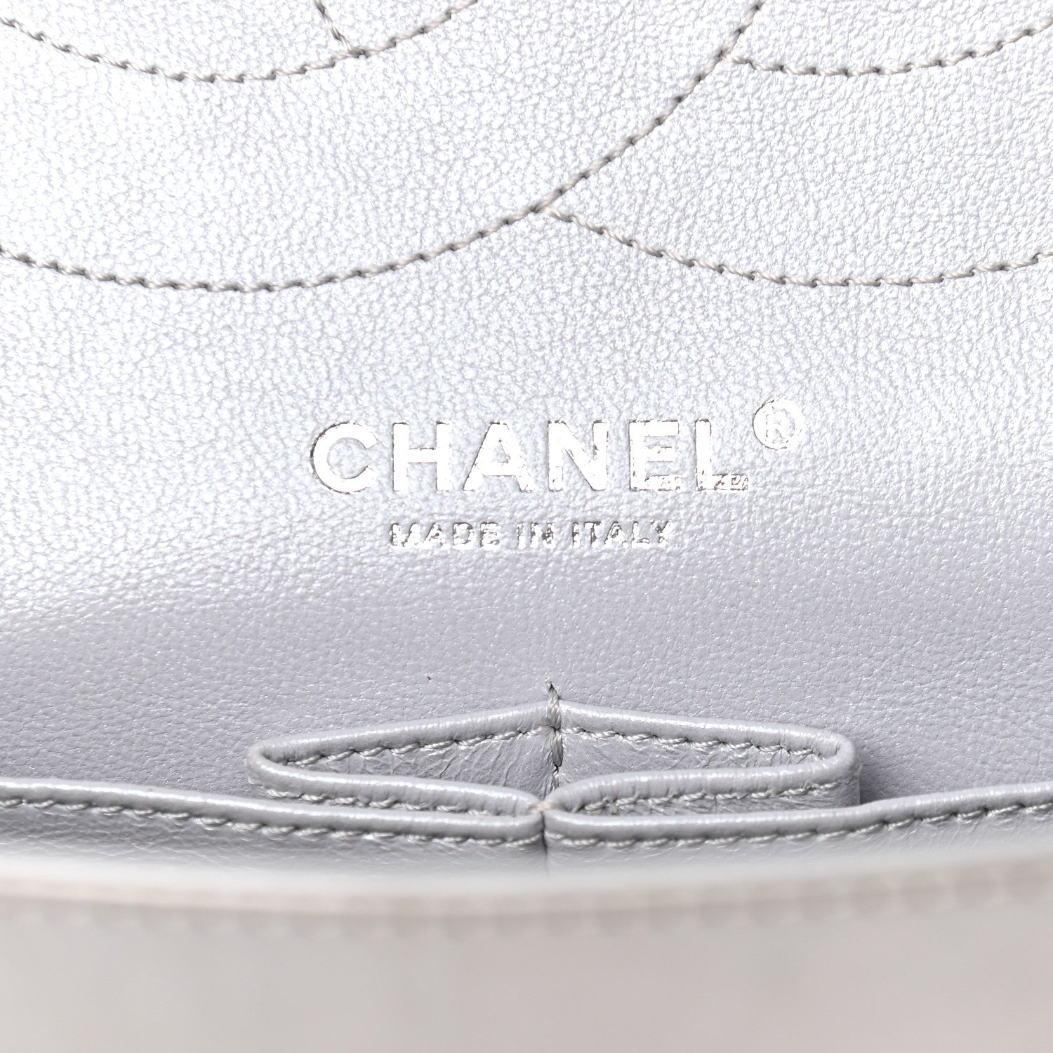 Chanel Metallic Aged Calfskin Quilted 2.55 Reissue 227 Flap Silver 5 of 10