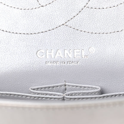 Chanel Metallic Aged Calfskin Quilted 2.55 Reissue 227 Flap Silver 5 of 10