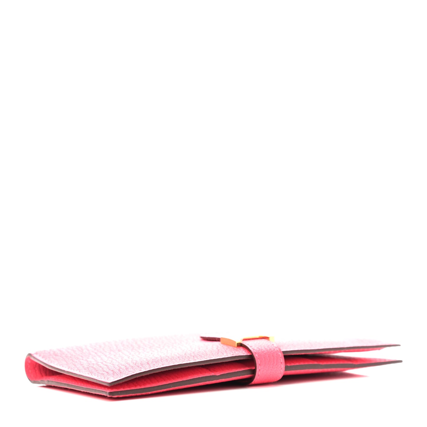 Chevre Mysore Bearn Gusset Wallet Rose Azalee