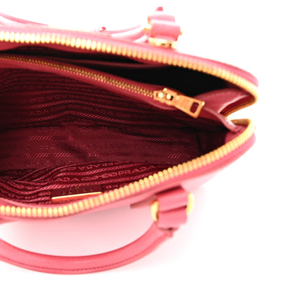 Prada Saffiano Lux Small Promenade Tote  Peonia 6 of 13