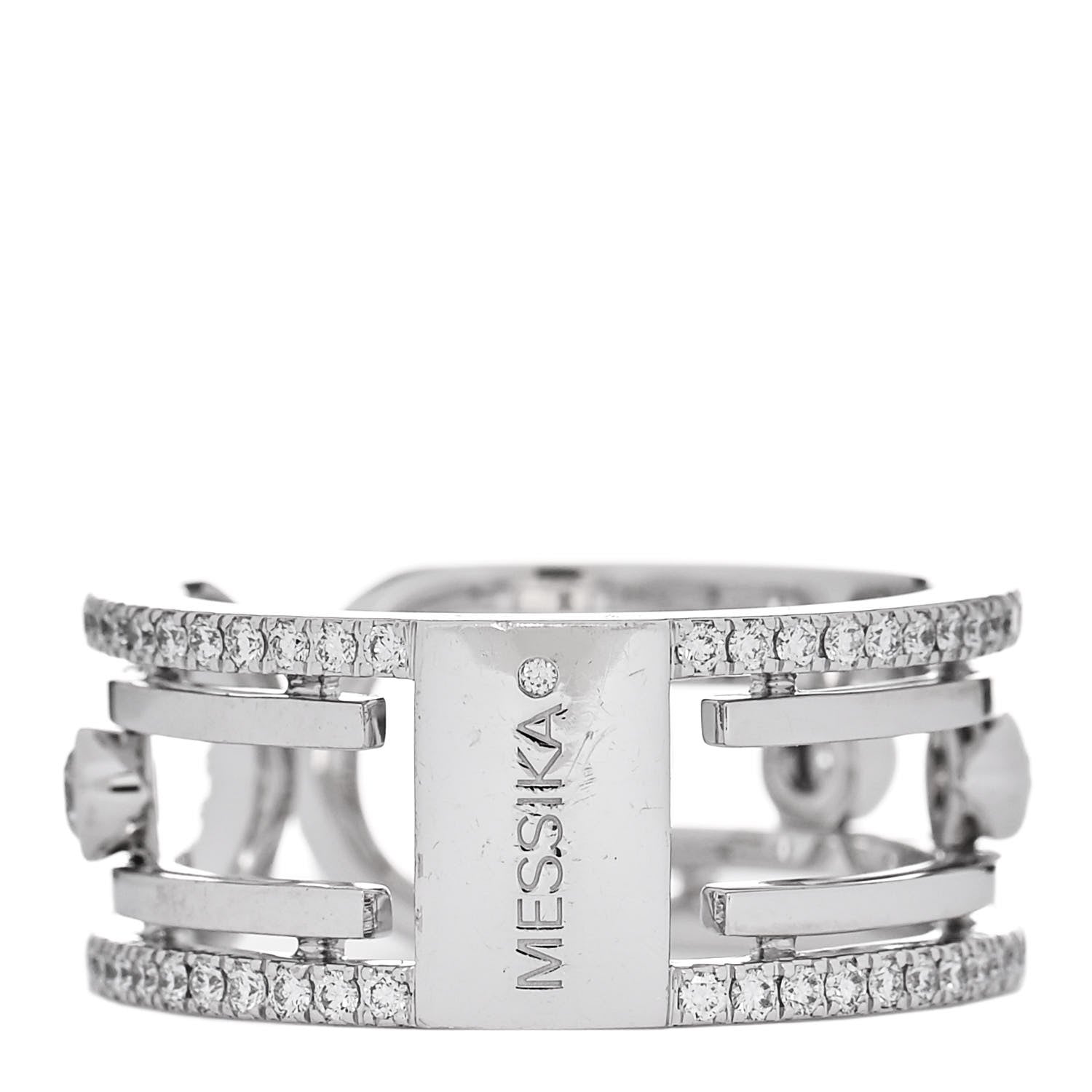 Messika 18K White Gold Diamond Move 10th Ring 53 6.5 3 of 5