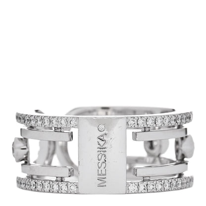 Messika 18K White Gold Diamond Move 10th Ring 53 6.5 3 of 5