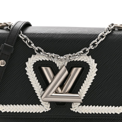 Louis Vuitton Epi Whipstitch Heart Twist Shoulder Bag MM Black 8 of 10