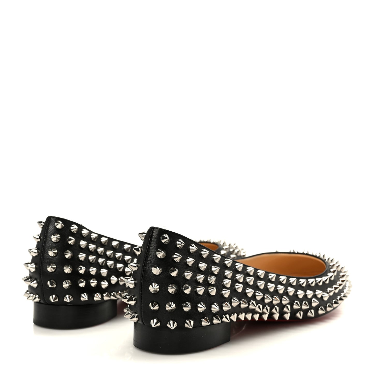 Nappa Baba Spikes Flats 40 Black Silver