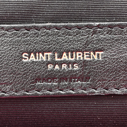 Saint Laurent Crinkled Calfskin Matelasse Monogram Medium Niki Chain Satchel  Rose Glow 6 of 9