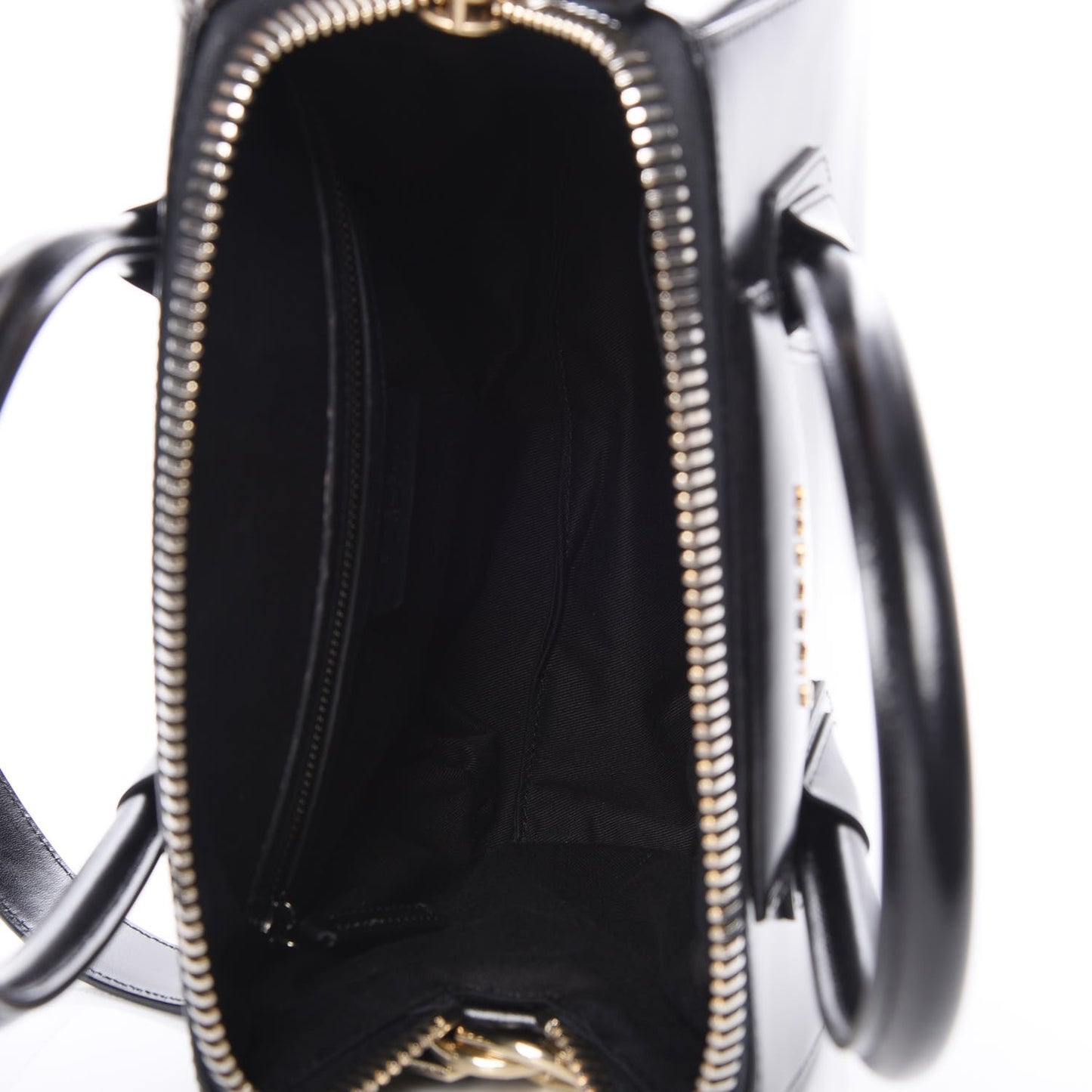 Shiny Lord Calfskin Small Antigona Black