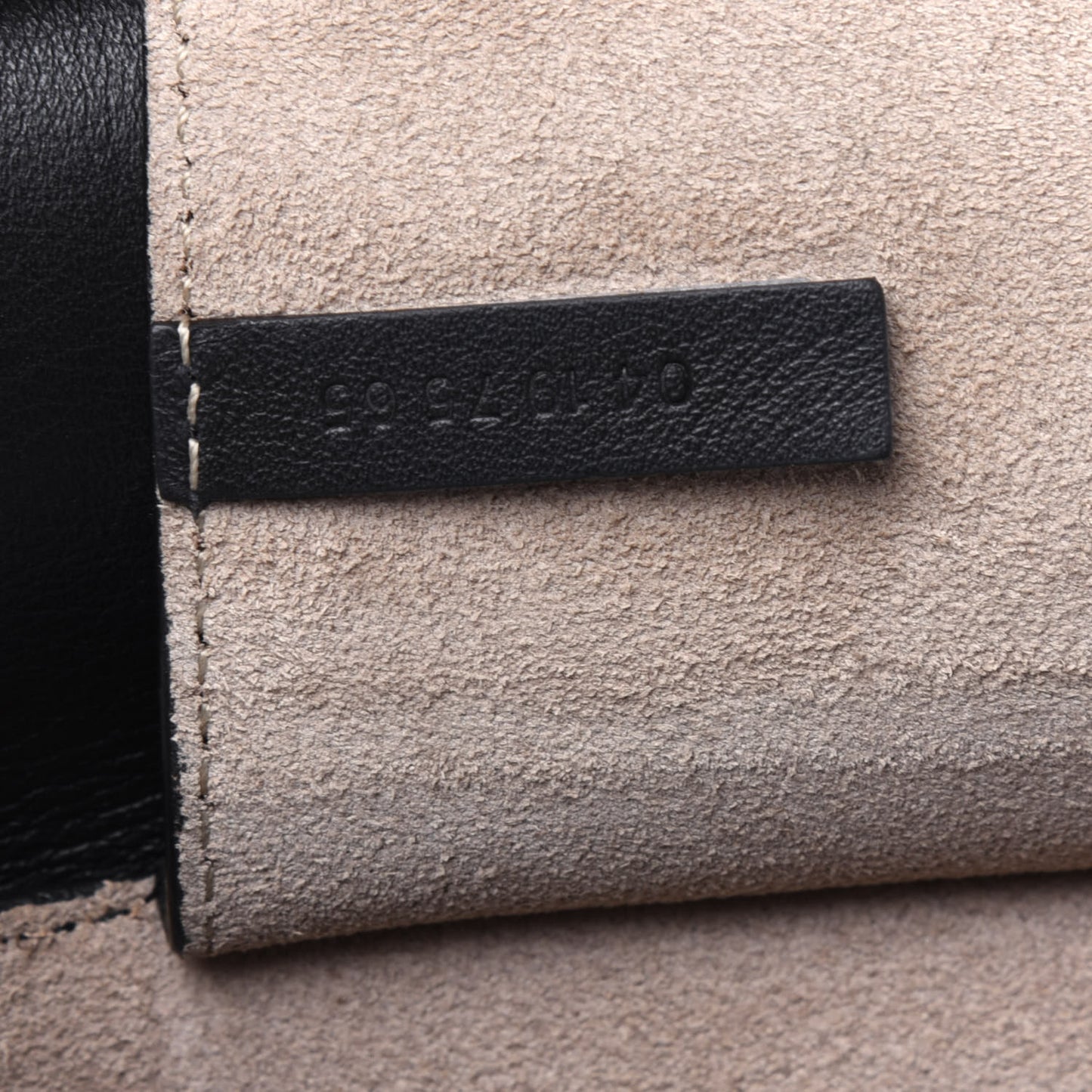 Suede Calfskin Mini Faye Shoulder Bag Black