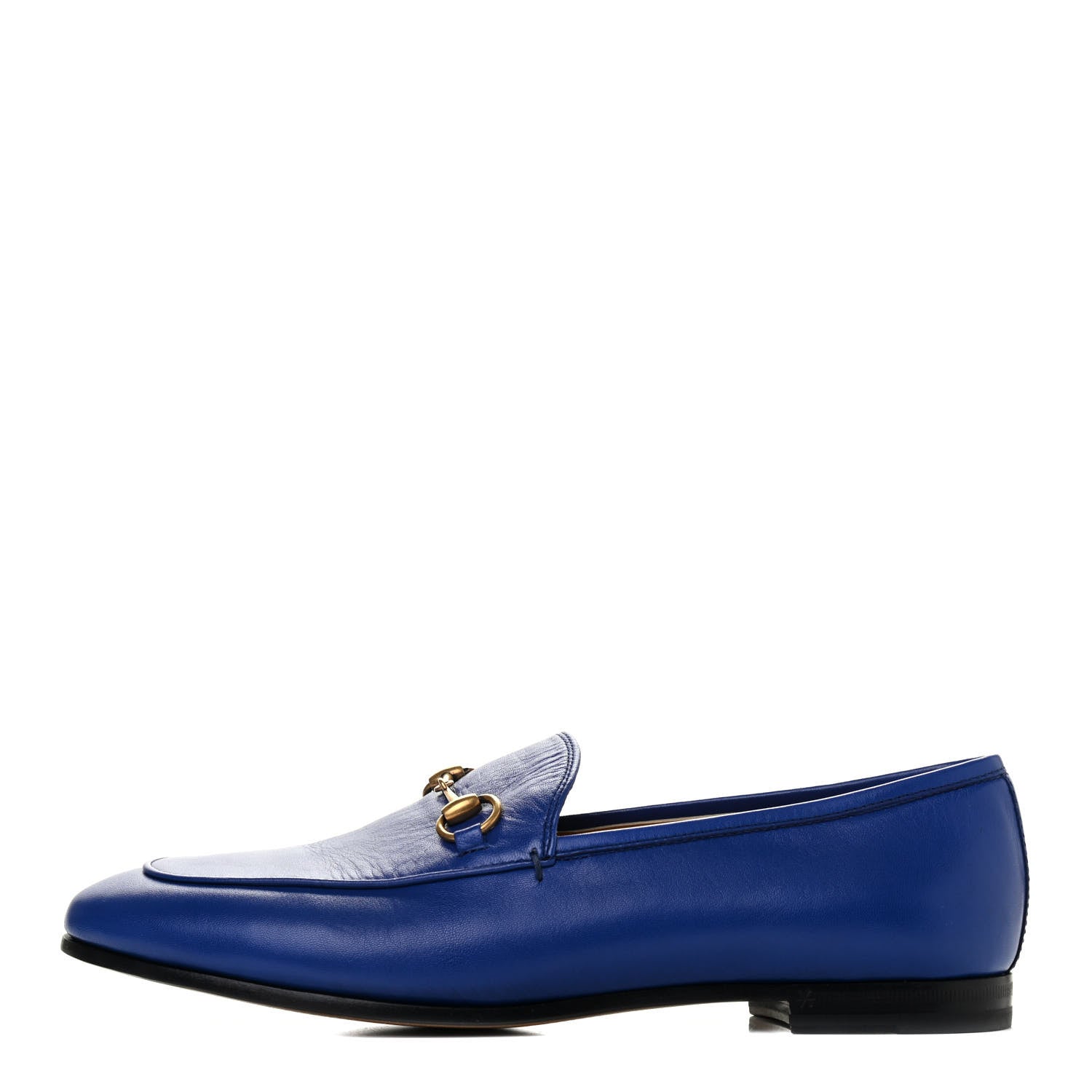 Gucci Malaga Kid Womens Jordaan Loafers 38.5 Electric Blue 1 of 4