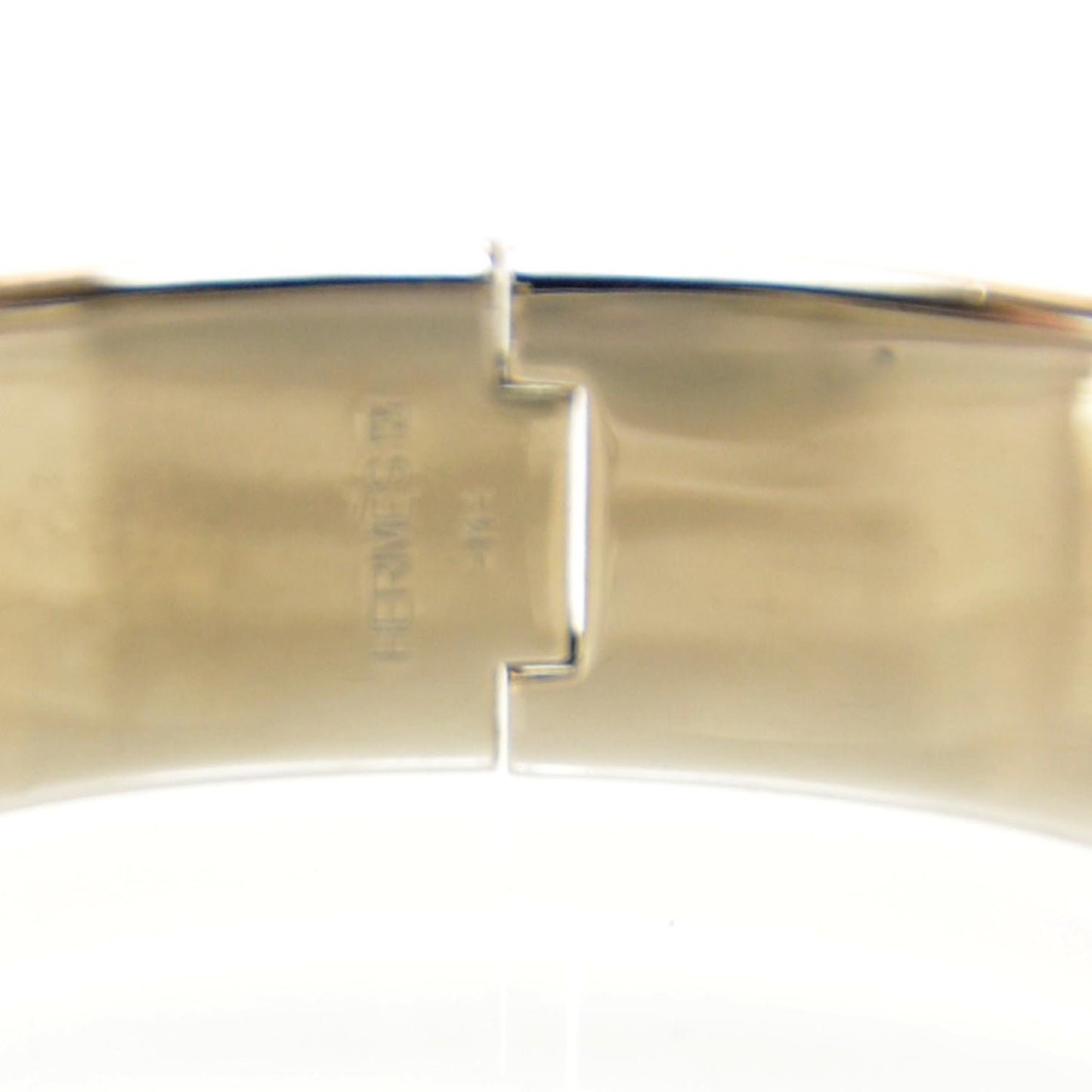 Enamel Clic Clac H Bracelet Wide GM Black Silver