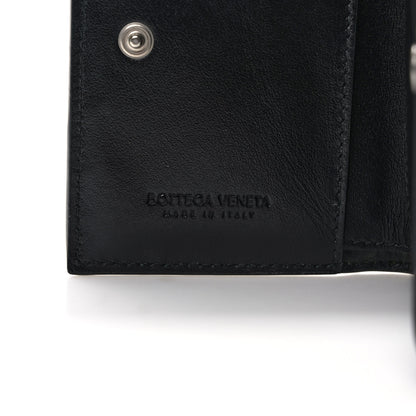 Bottega Veneta Metallic Crushed Calfskin Intrecciato Zip Card Holder Chlorophyll 6 of 6