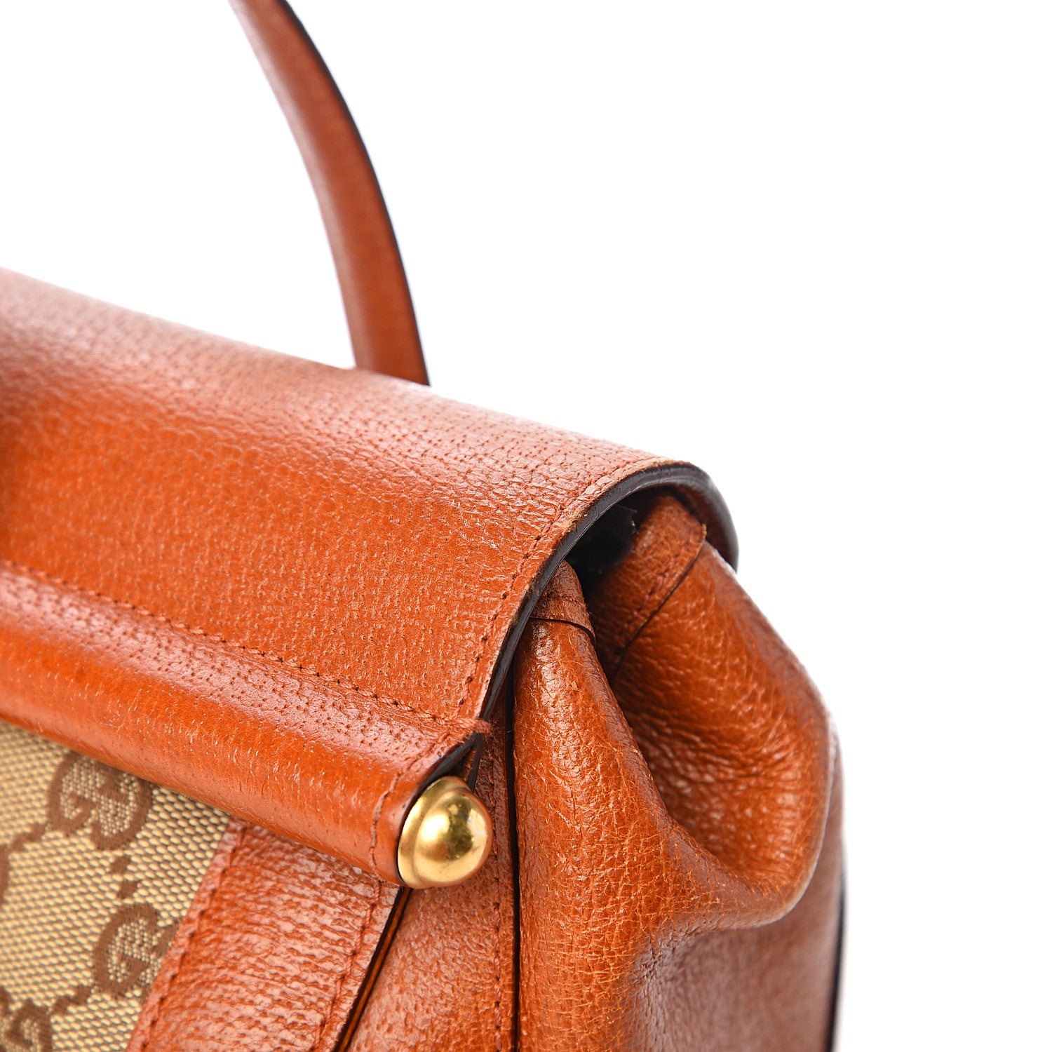 Gucci Monogram Bamboo Bullet Satchel Brown 12 of 19