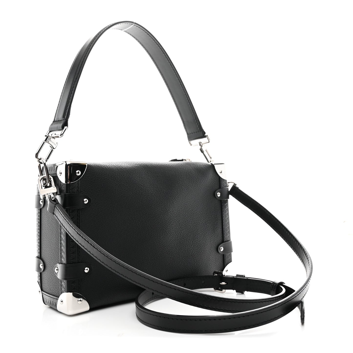 Calfskin Side Trunk MM Black